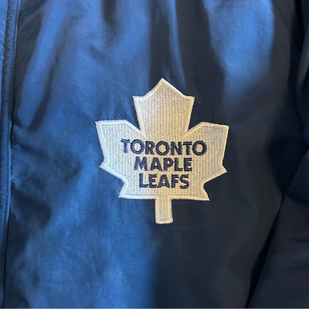 Vintage Puma NHL Toronto Maple Leaf Winter Hooded Jacket Size Large Read - Picture 5 of 15